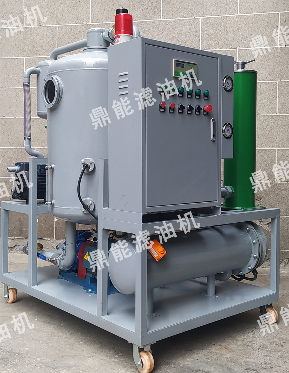 鼎能ＱＪＡ型高效雙級真空濾油機工作原理